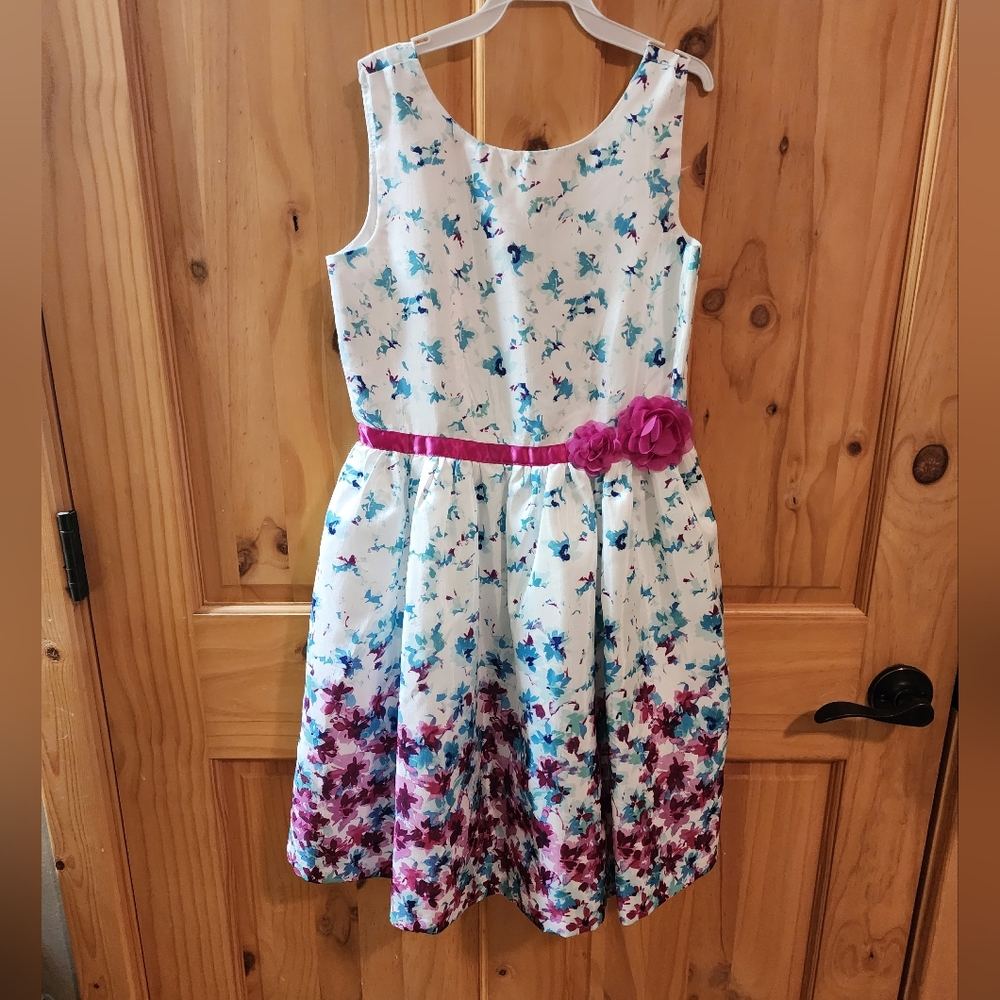 Sleeveless Gymboree floral dress